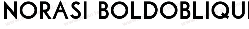 Norasi BoldObliqueVersion字体转换